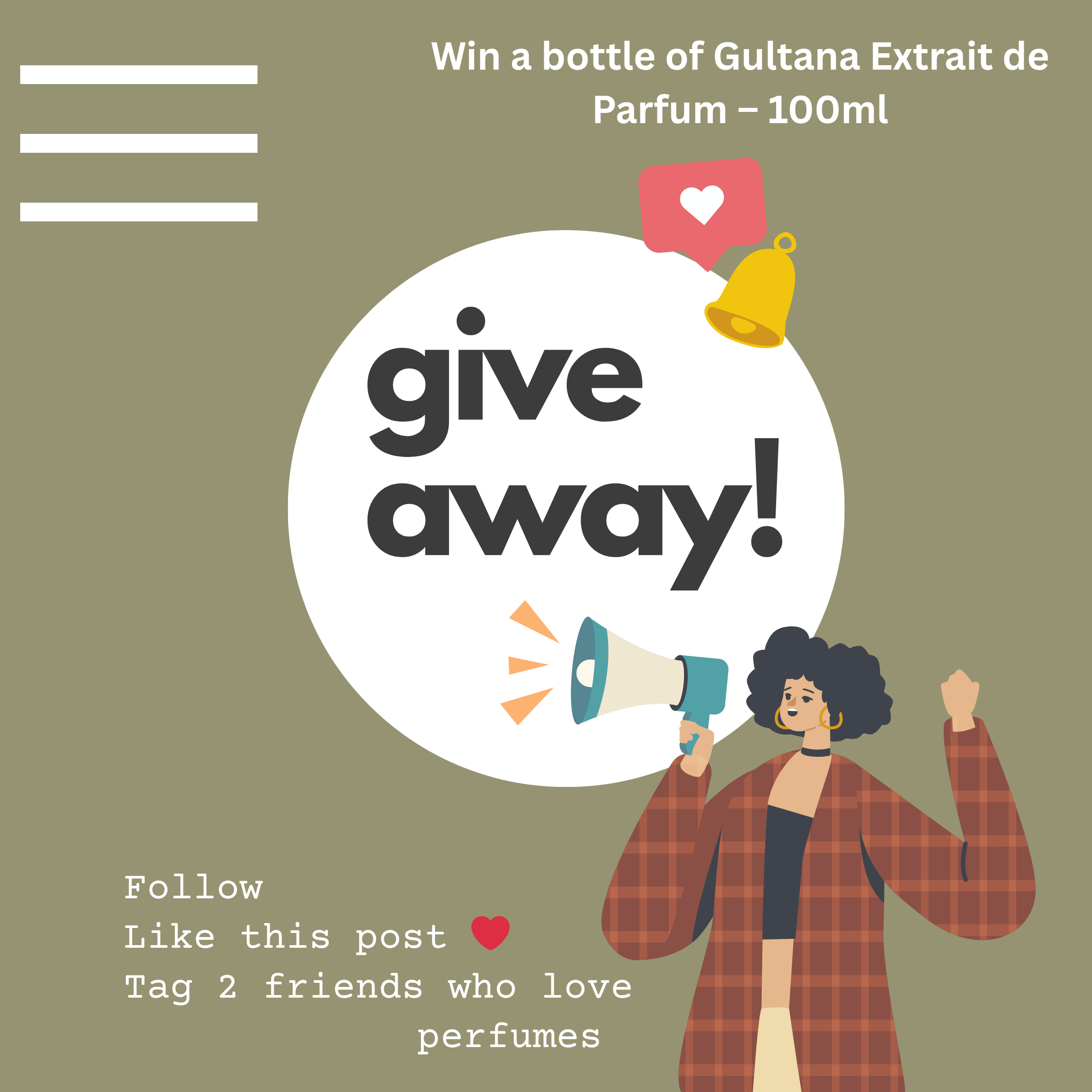 Gultana offers the most long lasting niche perfumes in UAE, shown in this elegant Instagram photo.