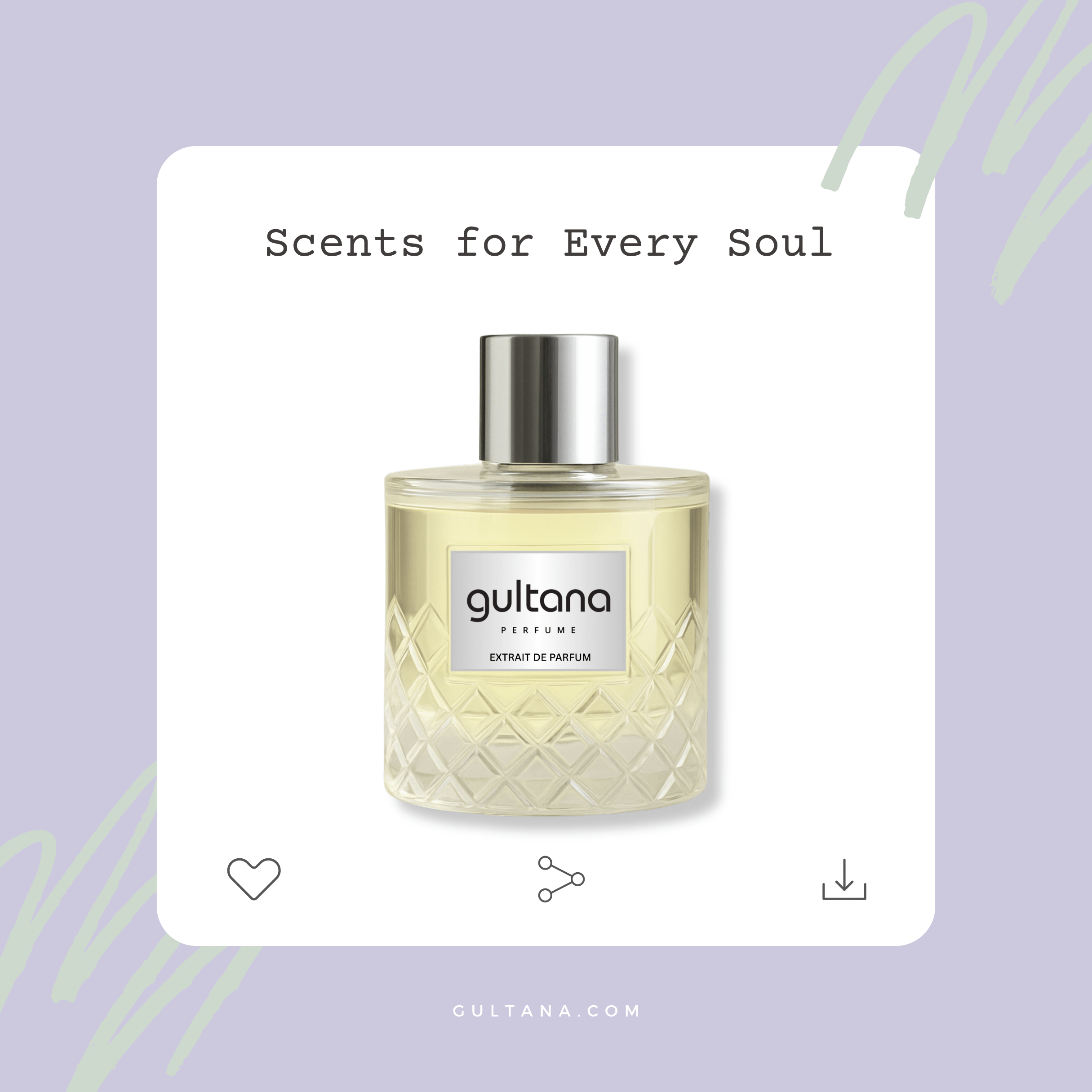 Customer wearing Gultana’s long lasting niche perfume – luxury and elegance captured on Instagram.